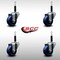 Service Caster 3'' SS Solid Poly Wheel Swivel 3/4'' Expanding Stem Caster Set, 4PK SCC-SSEX20S314-SPUS-34-4 - alternate 3
